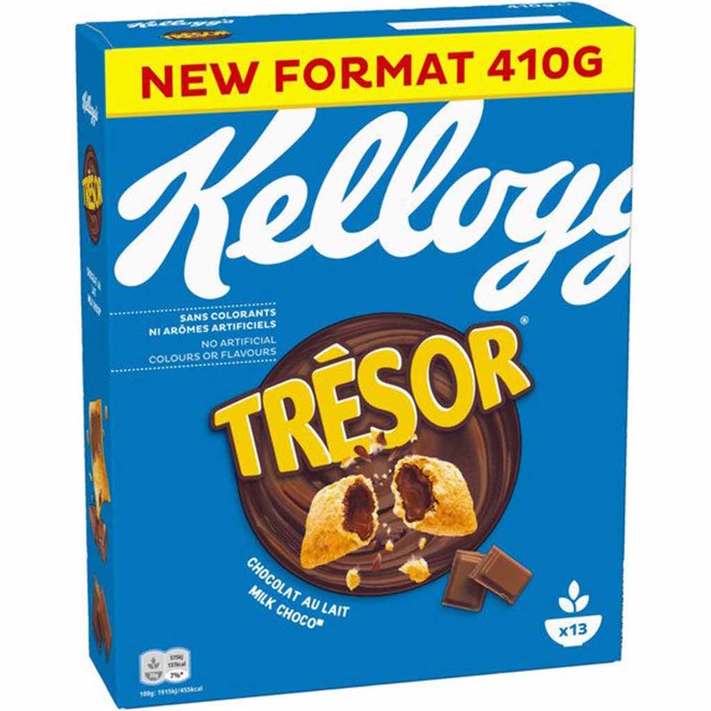 Kelloggs Tresor Milk Choco 410g MHD:3.8.25