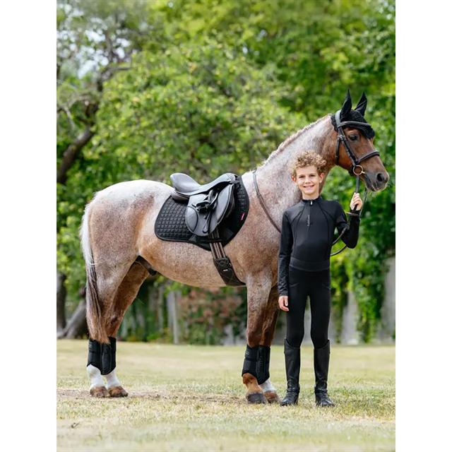 Zadeldek LeMieux Mini Suède Close Contact Square Springen Zwart