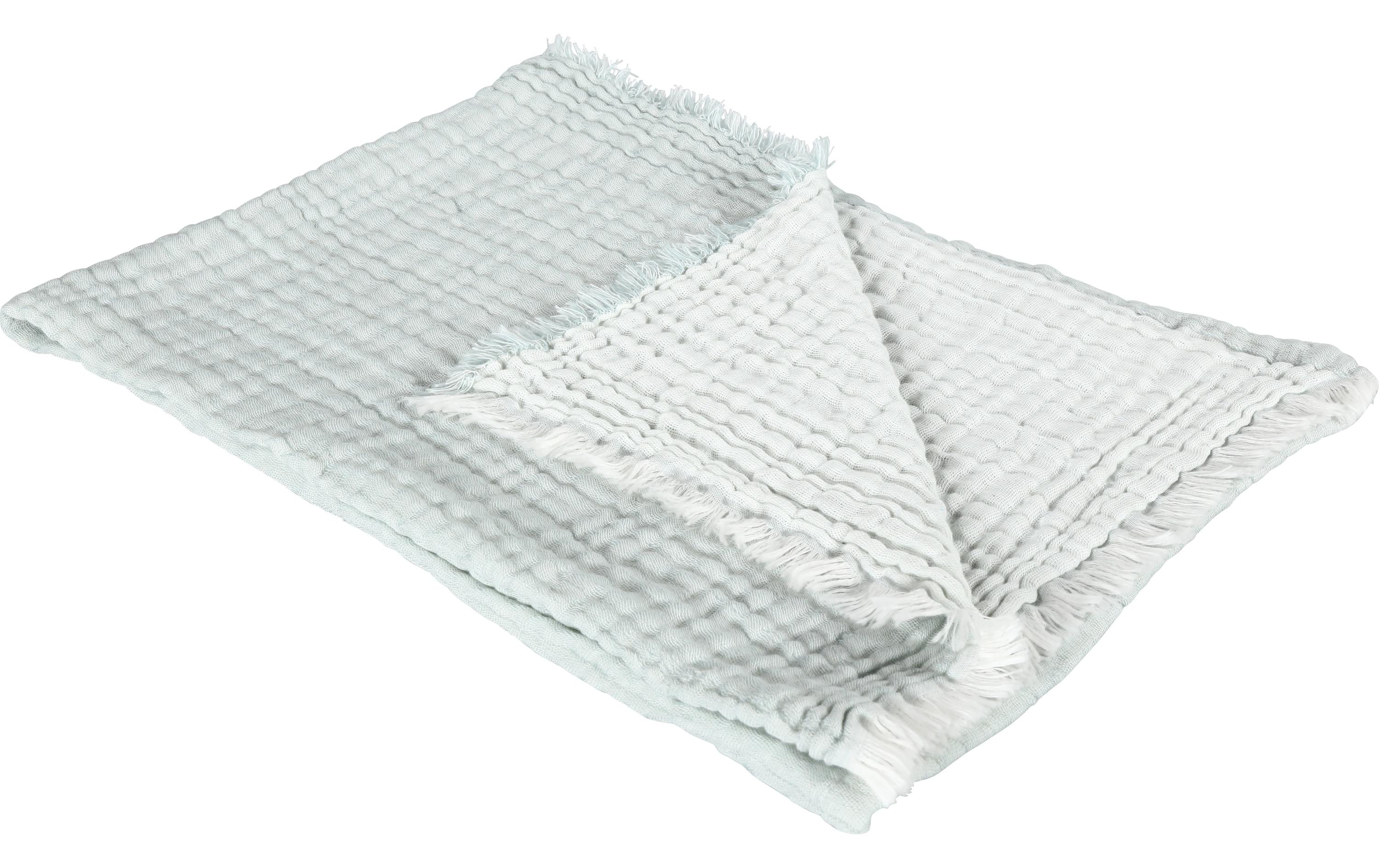 Decke Artemis 140 x 210 cm, MintDoppelgewebe mit einer helleren Rückseite aus reiner Baumwolle im Casual-Look