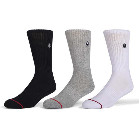 Salty Crew Line Up 3 Sock Pack Assorted Unisex FA24