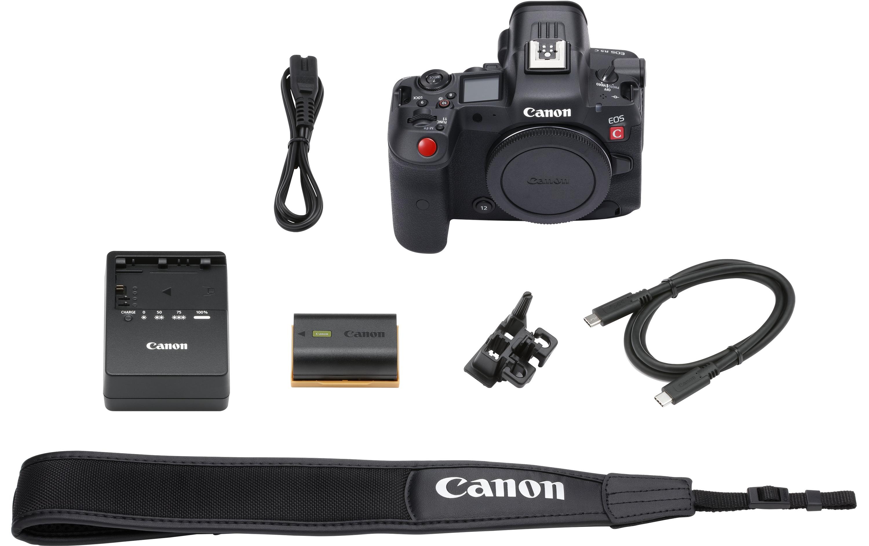 Fotokamera EOS R5 C Kit AV PRO MK2 4000 GB Speicherkarte<br>Canon EOS R5 C Professionelle Systemkamera für Fotografen und Videoproduzenten inklusive Speicherkarte