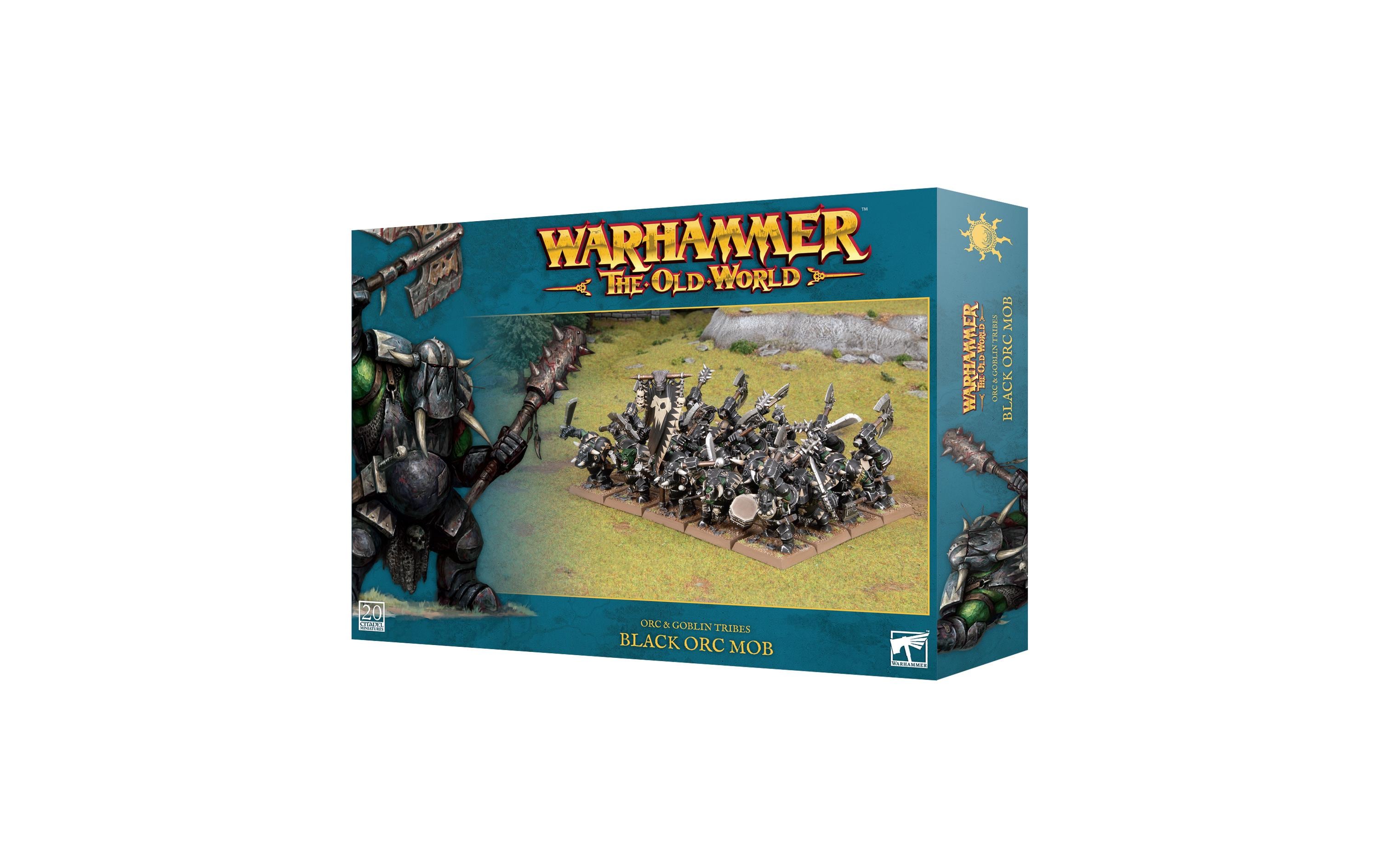 Warhammer The Old World Black Orc MobWarhammer The Old World Miniaturen: Schwarzork-Mob