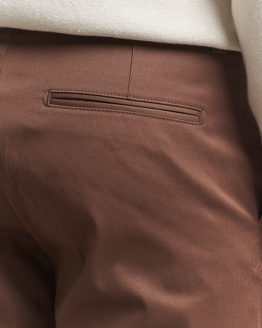 Tiger of Sweden Tenut Cotton Shorts Warm Brown