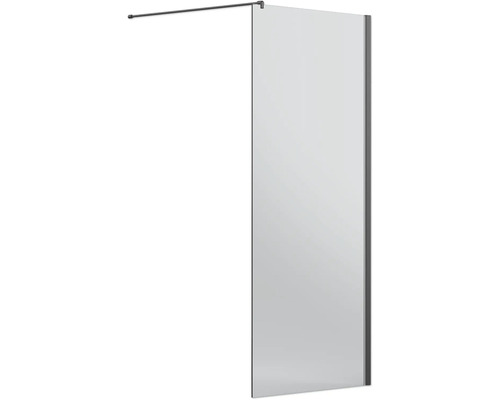 Jungborn Walk In SETTE 80 cm, profielkleur zwart, helder glas met vuilafstotende glascoating