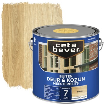 CetaBever Meesterbeits Deur & Kozijn zijdeglans transparant blank 2,5 liter