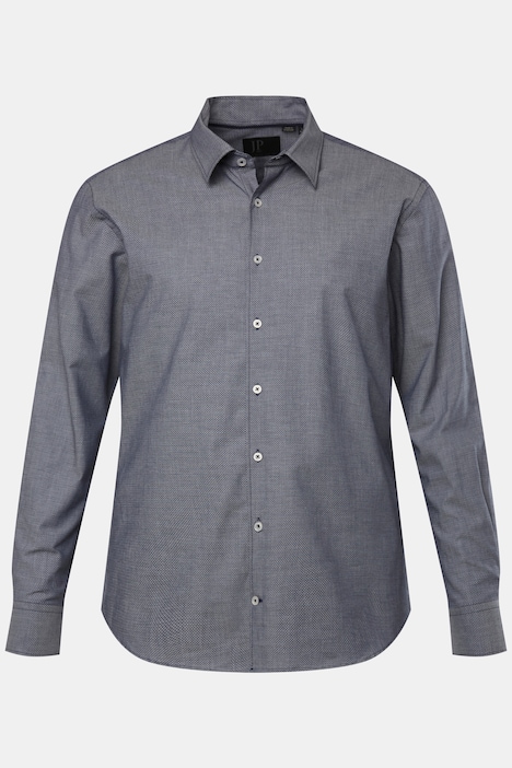 Businesshemd, Langarm, Minimal-Print, Kentkragen, Modern Fit, bis 8 XL