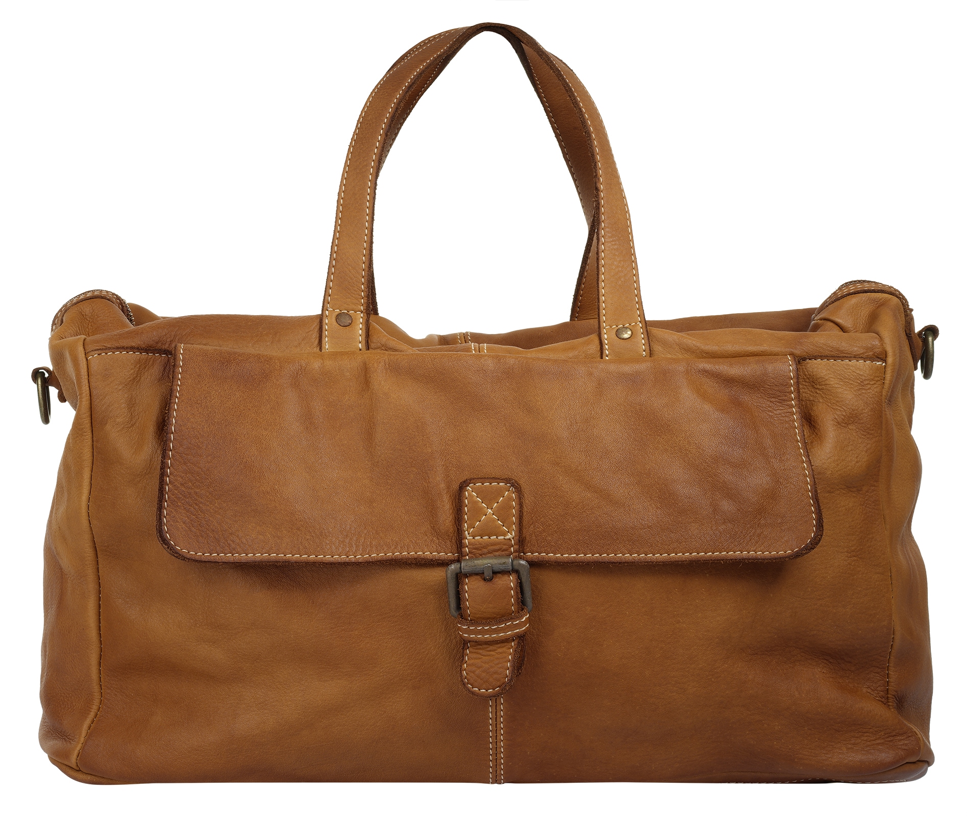 Cluty Reisetasche echt Leder, Made in Italy