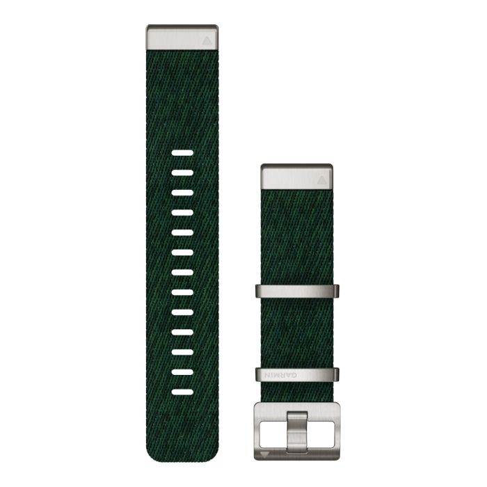 Garmin Unisex Tilbehør til ure/armbånd QuickFit® 22 Strap (Jacquard-Weave Nylon) Grøn