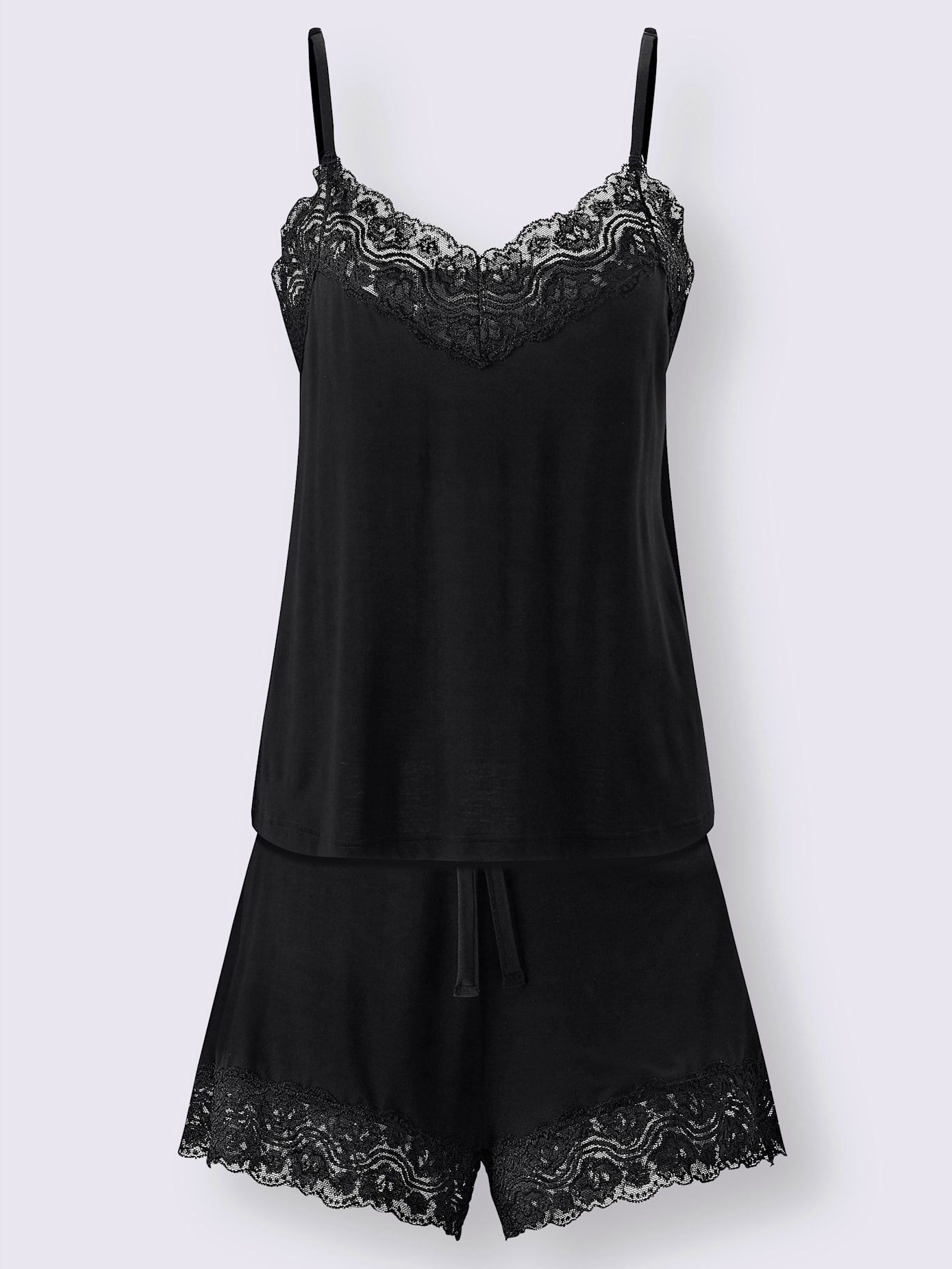 Pyjama court jersey fin