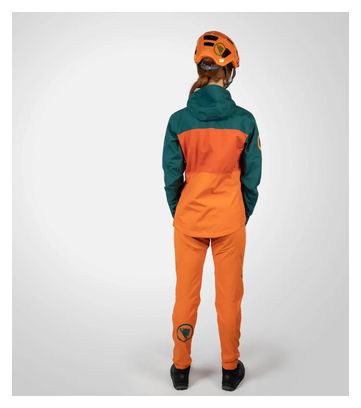 Veste Imperméable Femme Endura SingleTrack II Vert / Orange