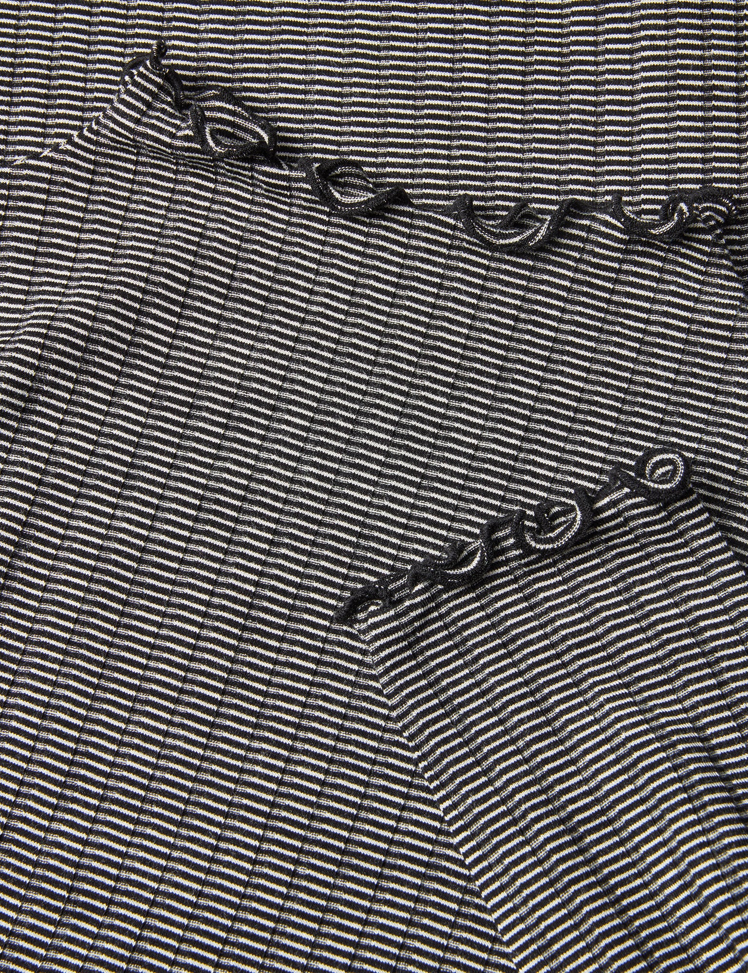 Mads Nørgaard  5X5 Stripe Trutte langærmet t-shirt - Black/Vanilla Ice