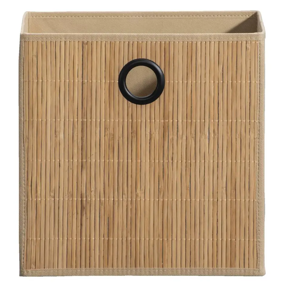 Opbergbox Kenzi bamboe - naturel - 31x31x31 cm