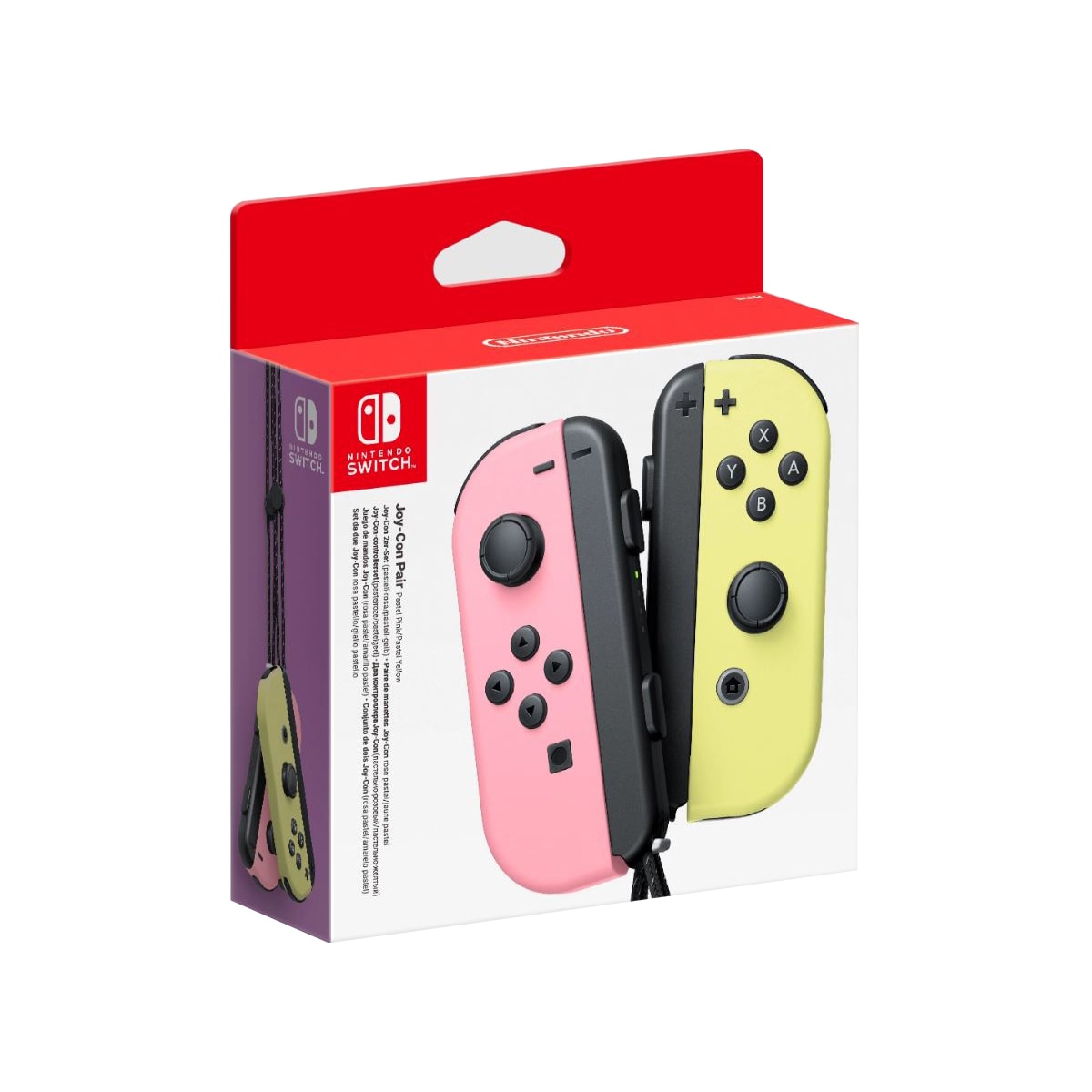 Nintendo Switch Joy-Con kontrollpar (pastellrosa + pastellgul)