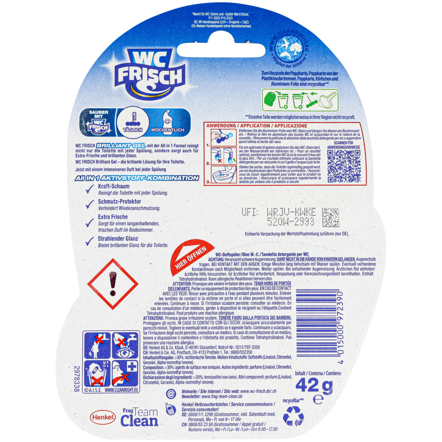 WC Frisch Brilliant Gel Arctic Ocean
