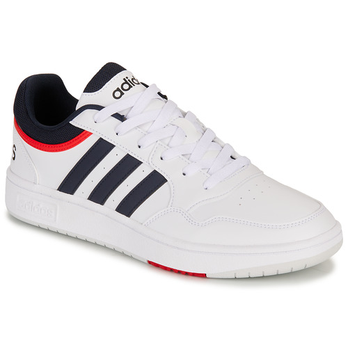 Adidas Sportswear - HOOPS 3.0 - Blanc / Marine / Rouge