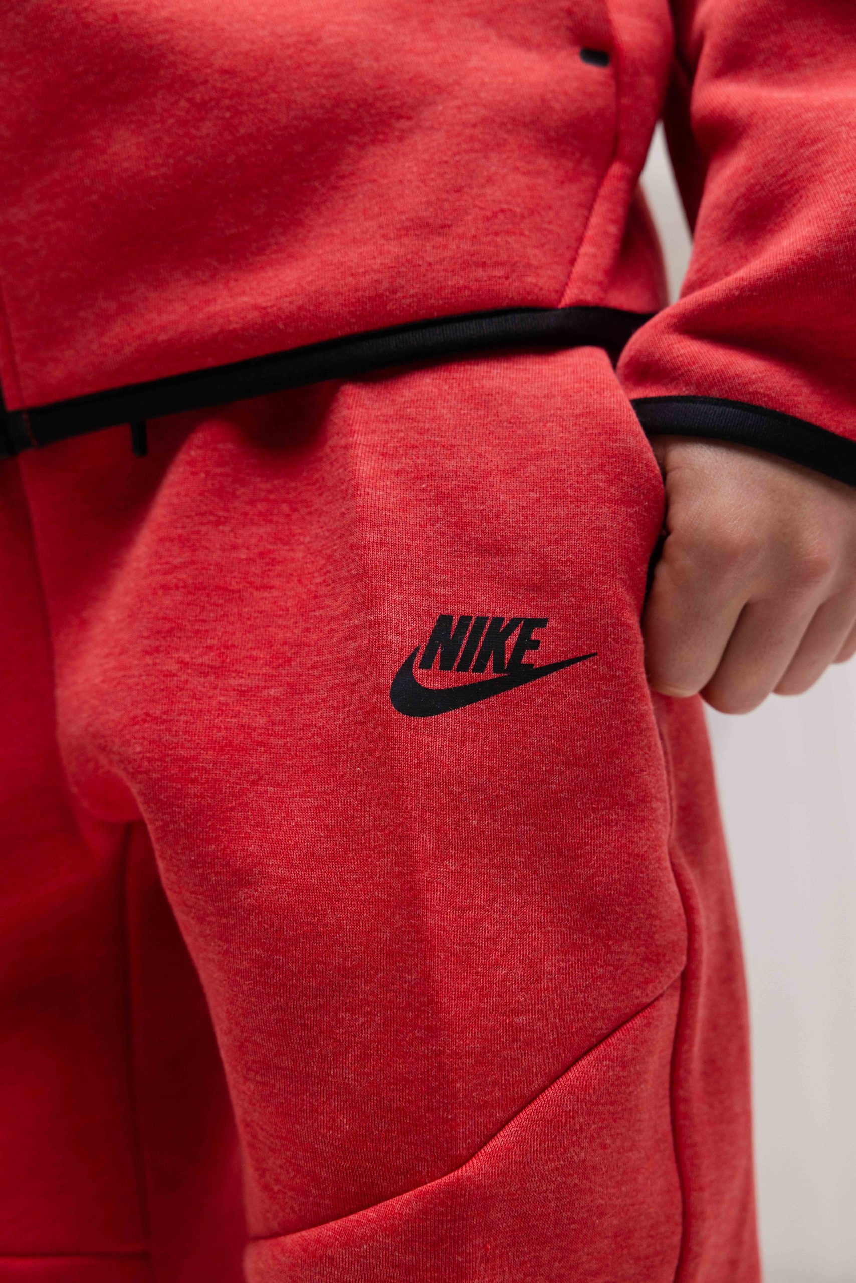 Nike Tech Fleece Trainingspak Kids Rood