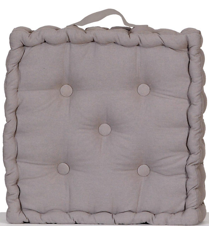 Coussin de sol gris L.50 x l.50 x ep.10 cm