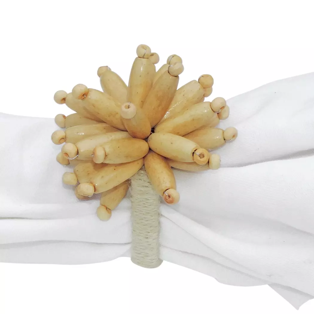 Serviettenring Wood Beads Ø 9 cm