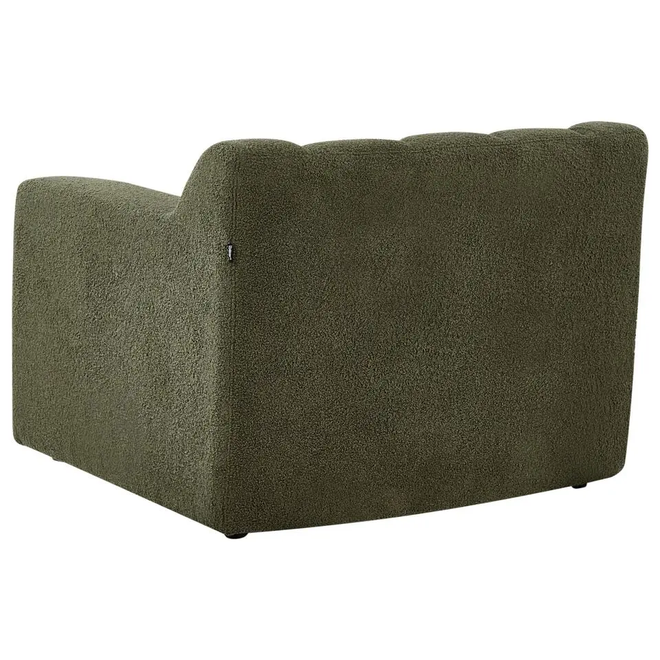 AGERUP - Fauteuil - Donkergroen - Bouclé