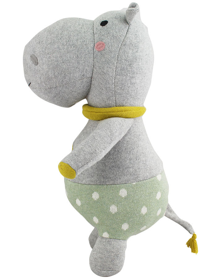 Kuscheltier NILPFERD HARRY (41cm) in grau