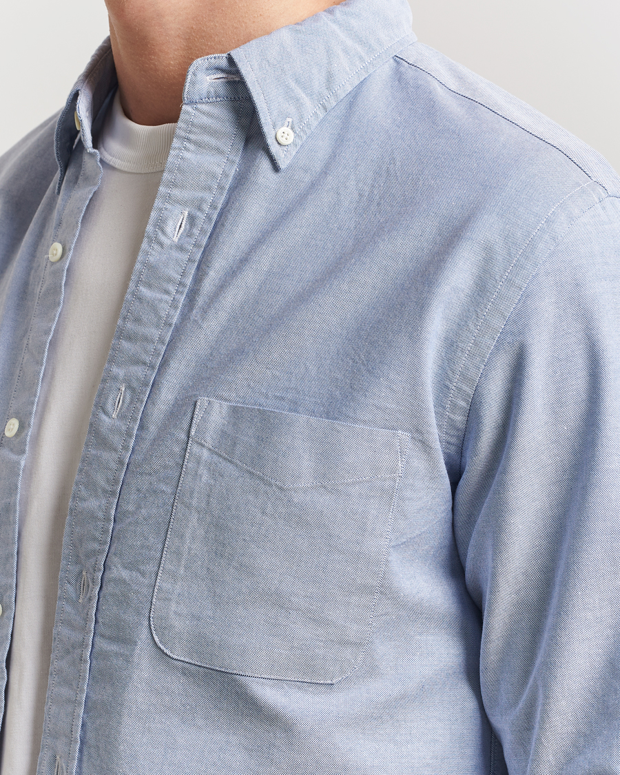 BEAMS PLUS Oxford Button Down Shirt Light Blue