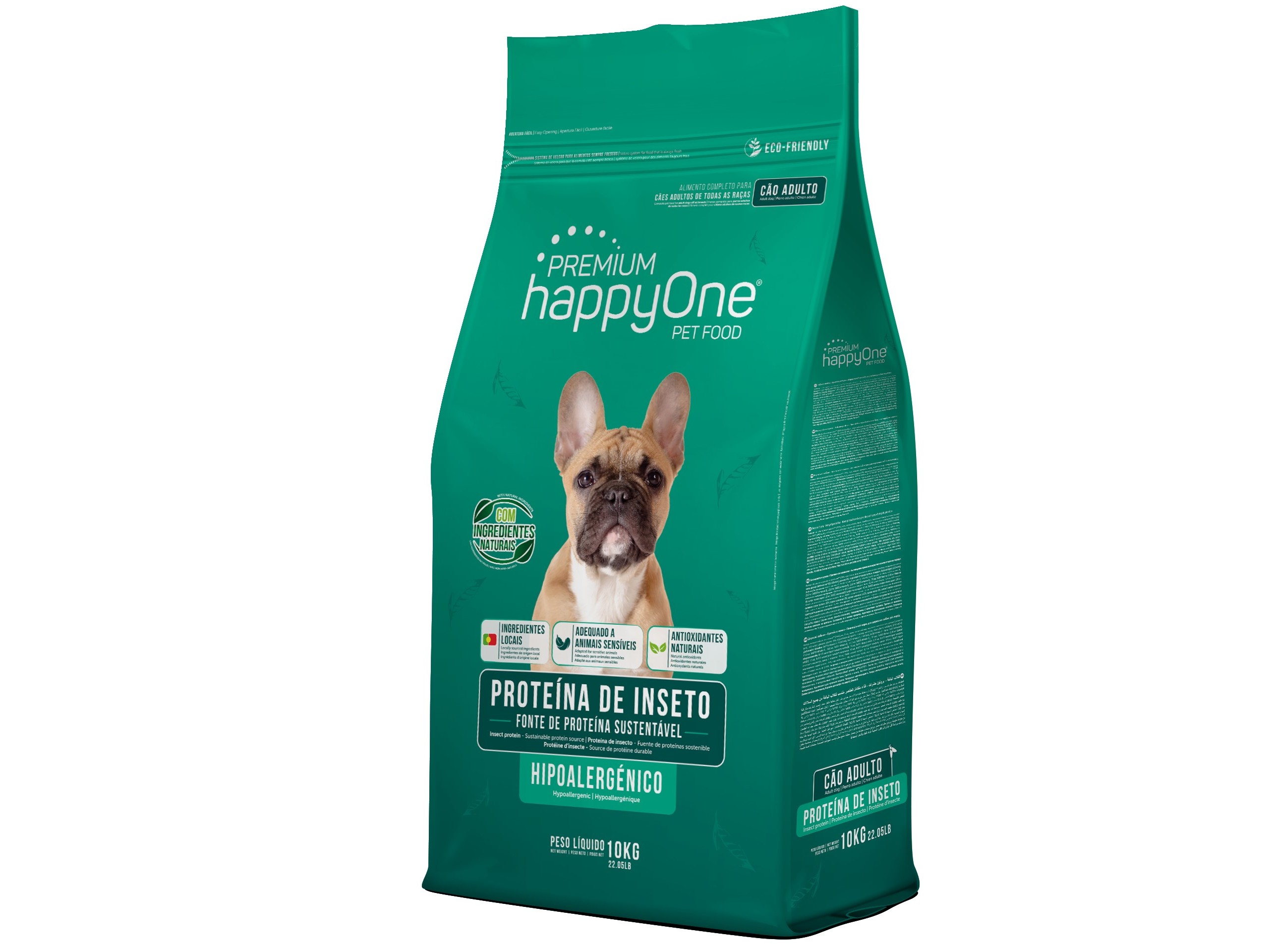 RAÇÃO PARA CÃO HAPPYONE PREMIUM PROTEÍNA DE INSETO 10 KG