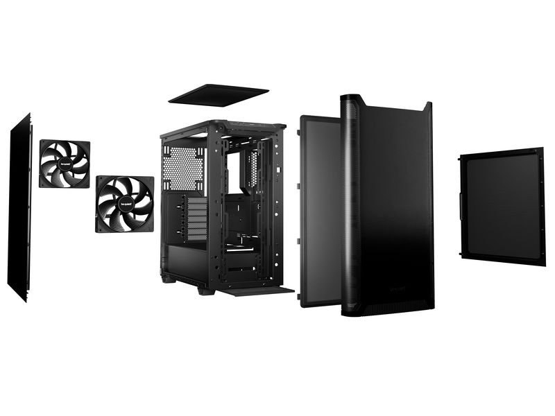 be quiet! PC-Gehäuse Pure Base 501 Vielseitiges ATX-Gehäuse mit klassischem Design