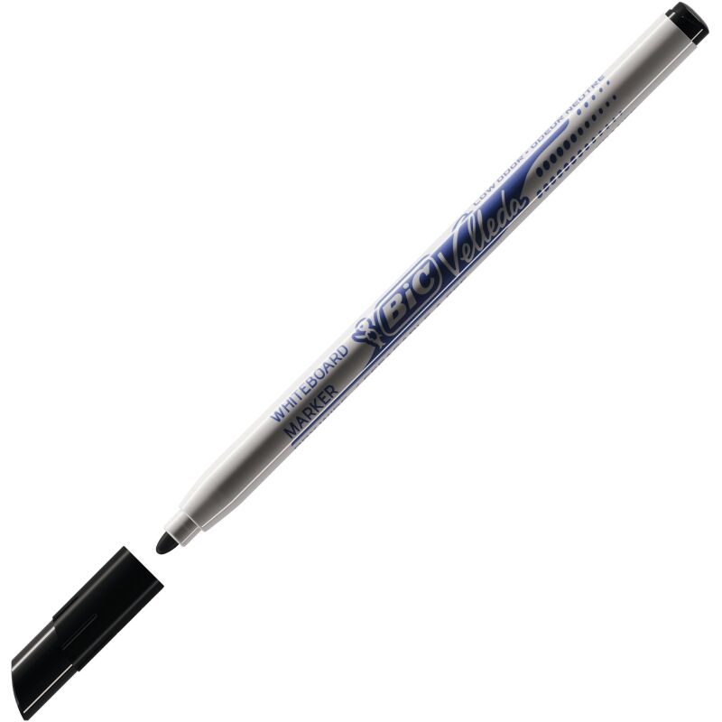 Marqueur effaçable Bic Velleda 1721 pointe ogive 2,8 mm - Pochette de 4 couleurs assorties
