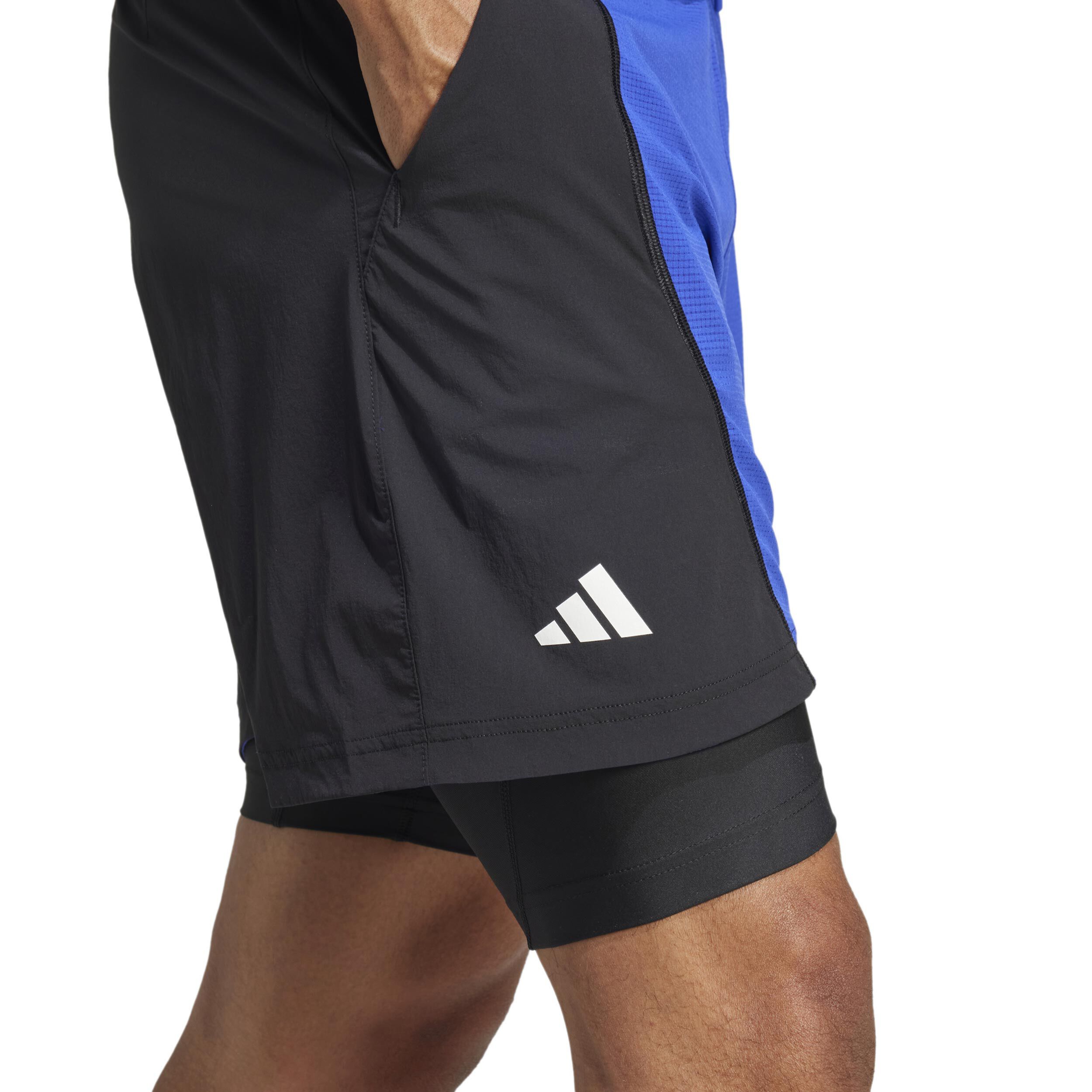 adidas Short & Tight 6in Shorts Hommes - Bleu , Noir