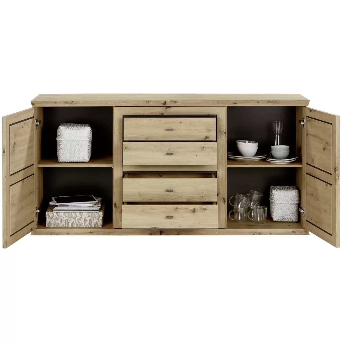 Sideboard Harvey Artisan Eiche,anthrazit