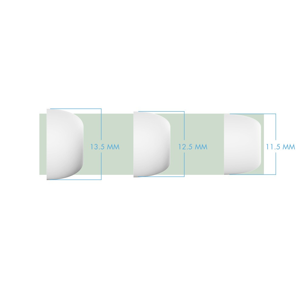 (6-tlg. Set) Gr. S/M/L Silikon Airpods Pro / Pro 2 Ohrpolster Rutschfeste Eartips - Schwarz