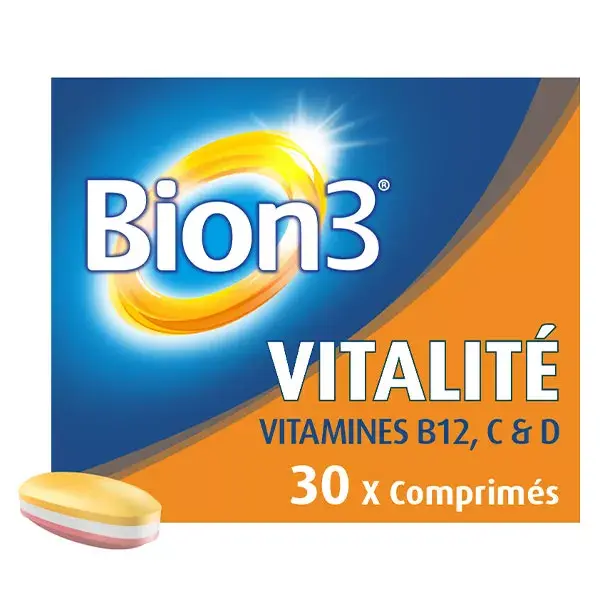 Suplemento alimentar Bion 3 Vitality - Tratamento de 1 mês - 30 comprimidos