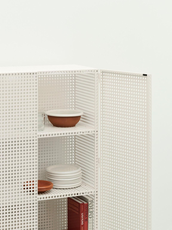 Hay Perforated dressoir kast Large Eggshell