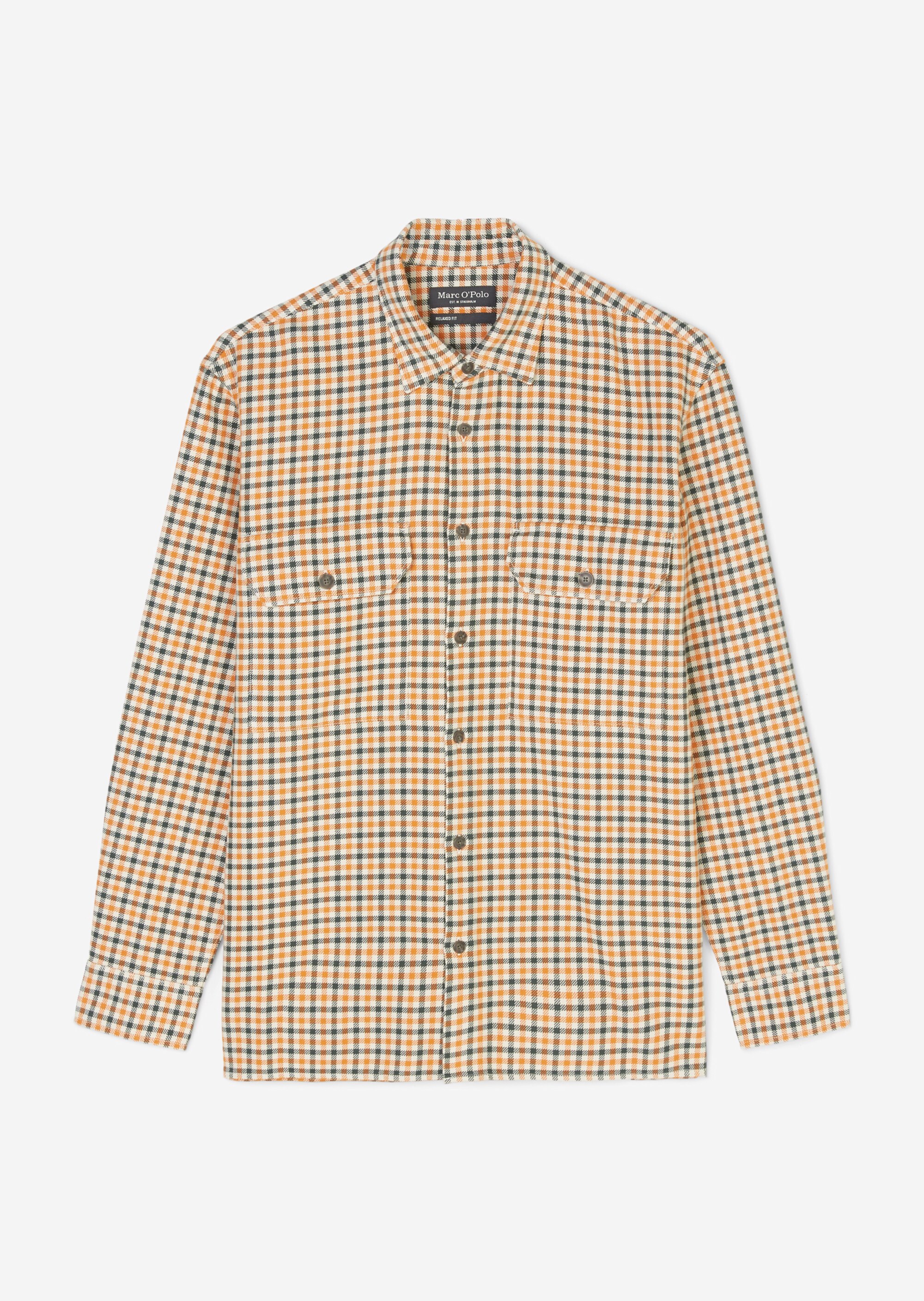 Winter-Twill Langarm-Hemd relaxed aus reiner Bio-Baumwolle