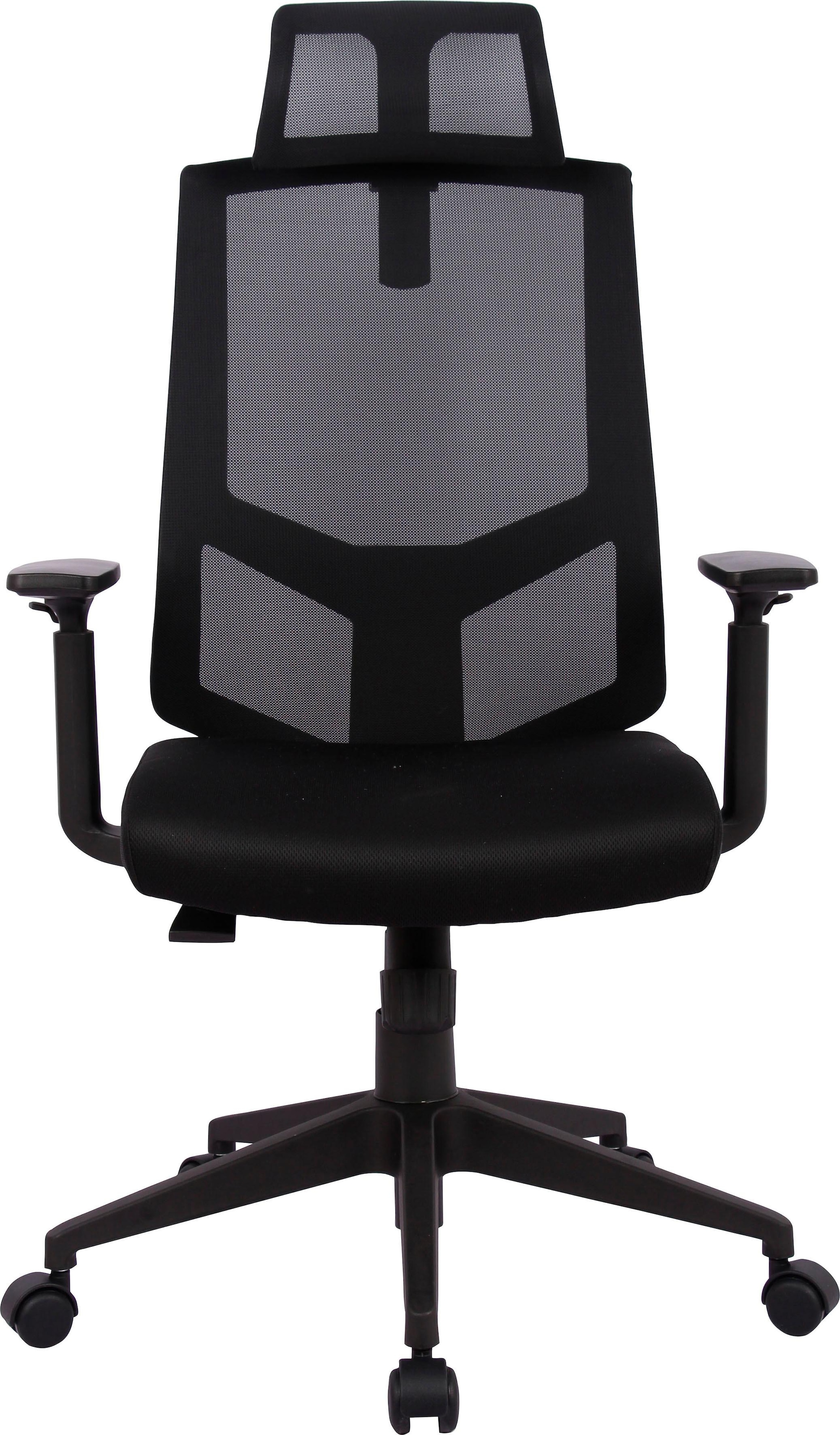 INOSIGN Chefsessel »Netti, Schreibtischstuhl, hochwertige ergonomische Ausstattung« () Kopfstütze, Armlehnen & Rückenlehne verstellbar