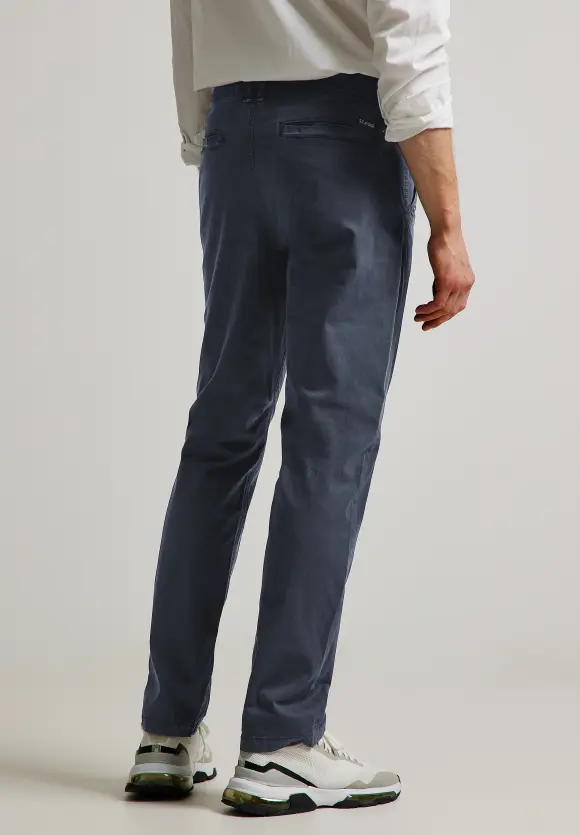 Regular Fit Chinohose - deep sea blue