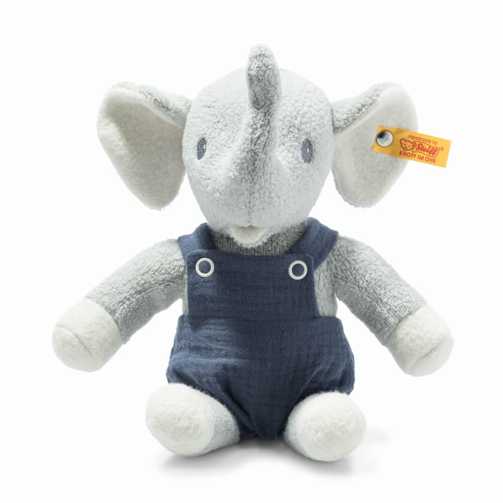Steiff Eliot Elefant 26 hellgrau/bla
