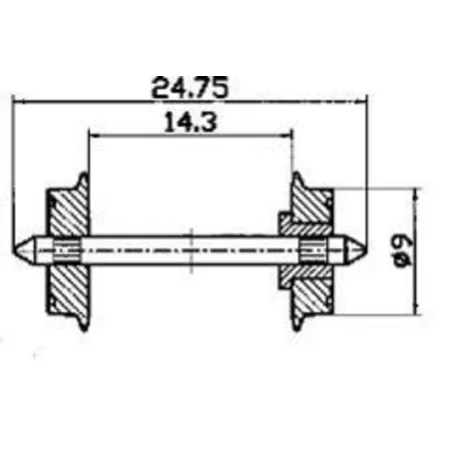 Roco 40194 - NEM-H0-Normradsatz, Spur H0