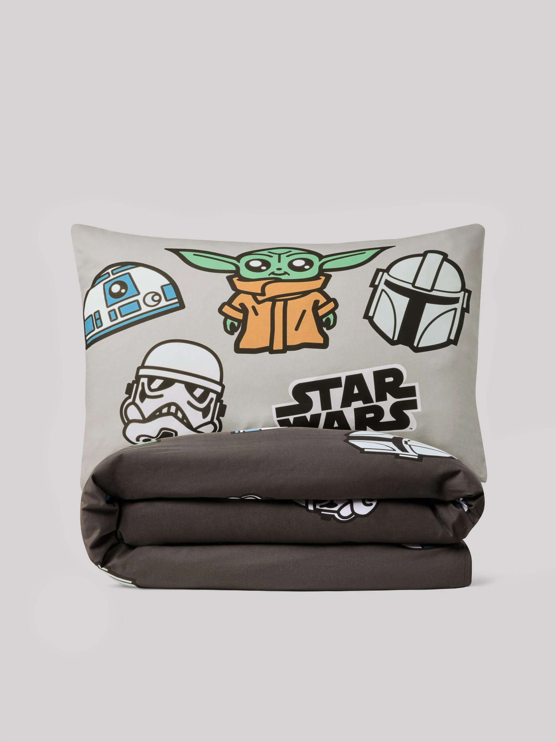 Oplichtend in het donker Star Wars Grogu 100% katoenen eenpersoons dekbedovertrek en kussensloopset
