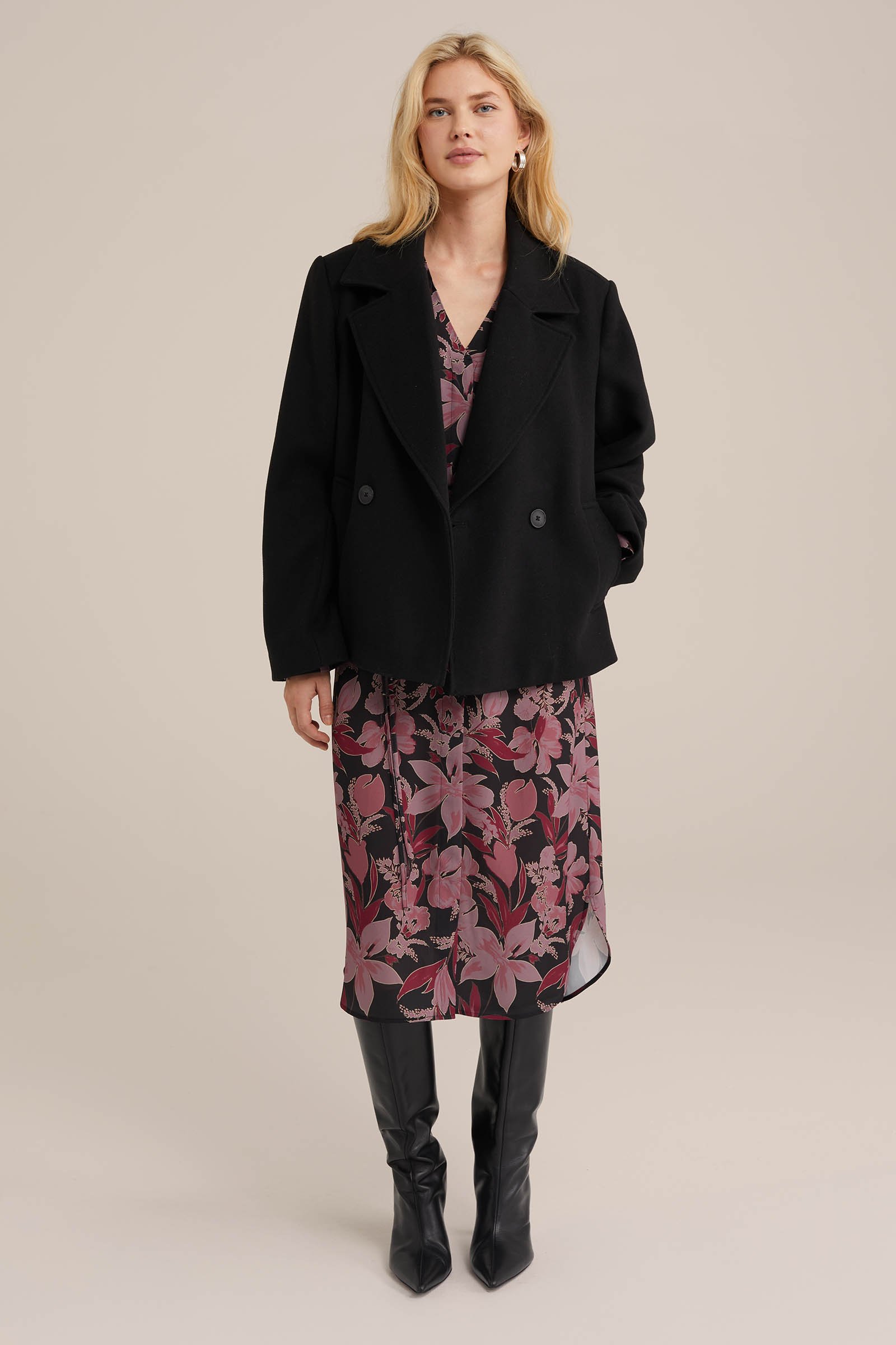 jurk met dessin WE Fashion Multikleur