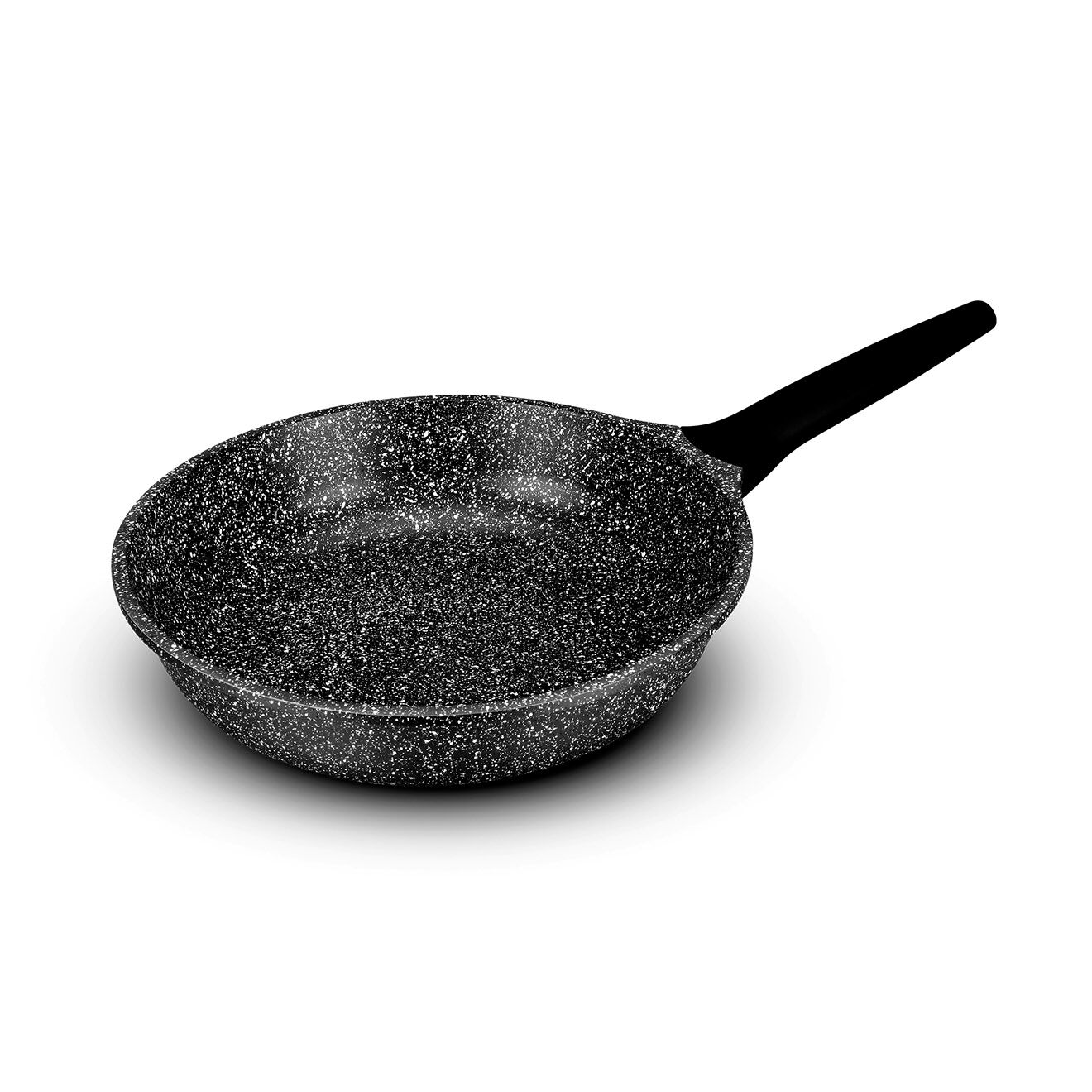 Durand Dupont Poêle fonte d'aluminium effet pierre gisors p20tfi induction noire - D.20 cm
