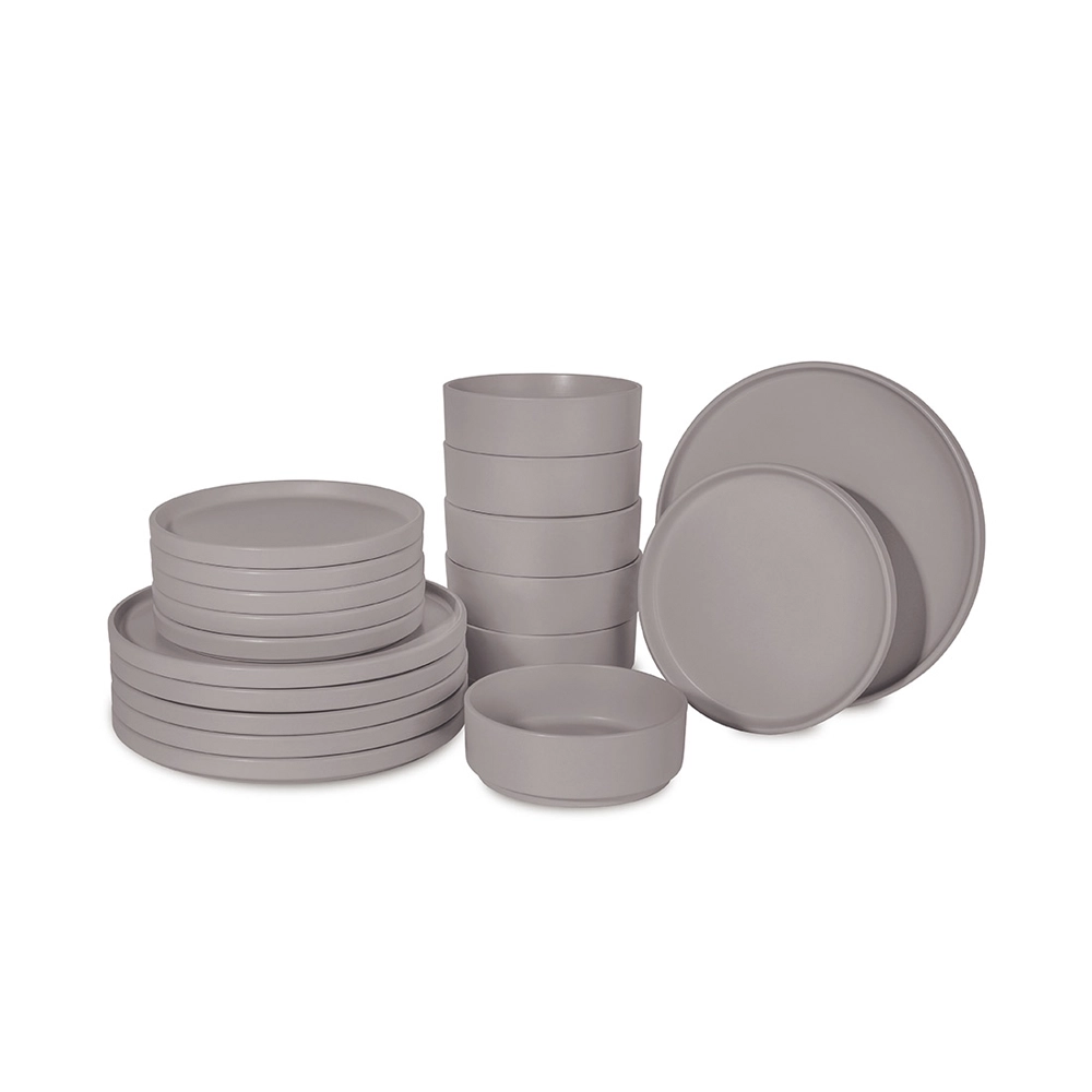 Berlinger Haus 18-teiliges Tellerset Taupe Collection