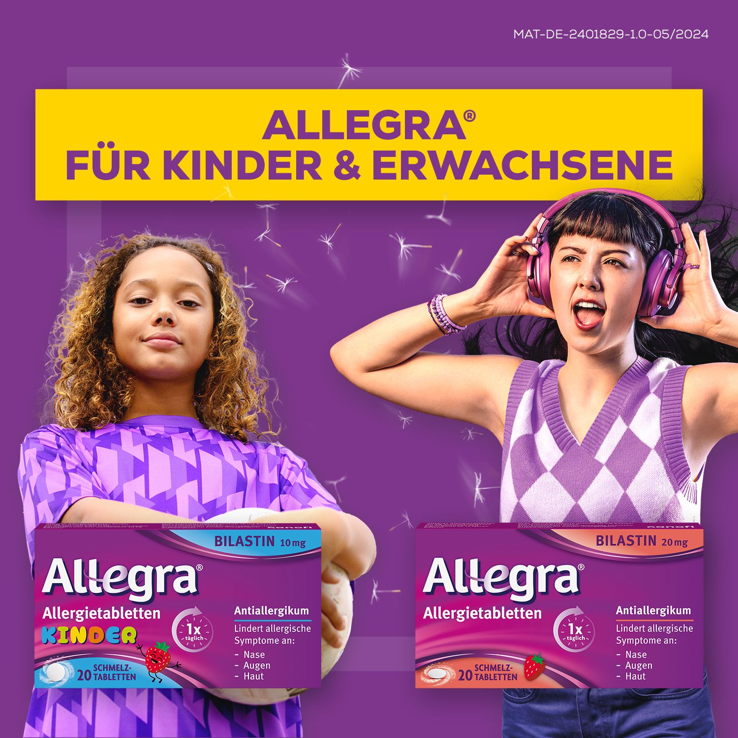 Allegra® Allergietabletten für Kinder – Schmelztabletten, 6 St.