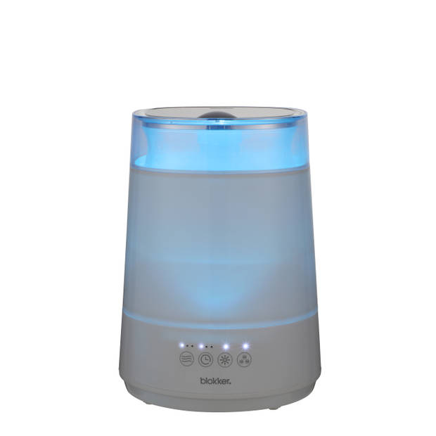 Blokker luchtbevochtiger BL-45001 wit - geschikt voor aroma's - 3 standen - 7 lichtopties - humidifier
