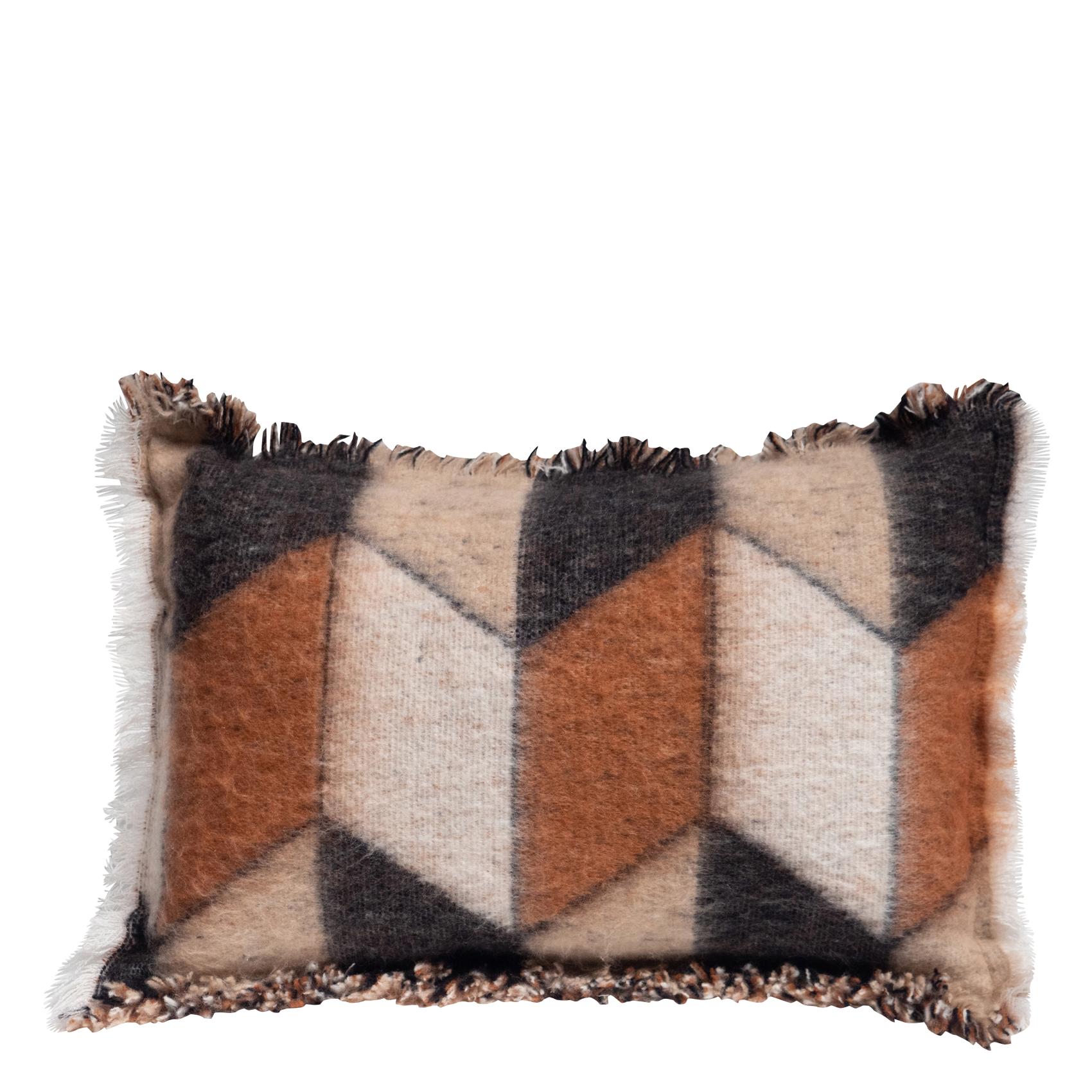 Coussin en laine mélangée | Marron