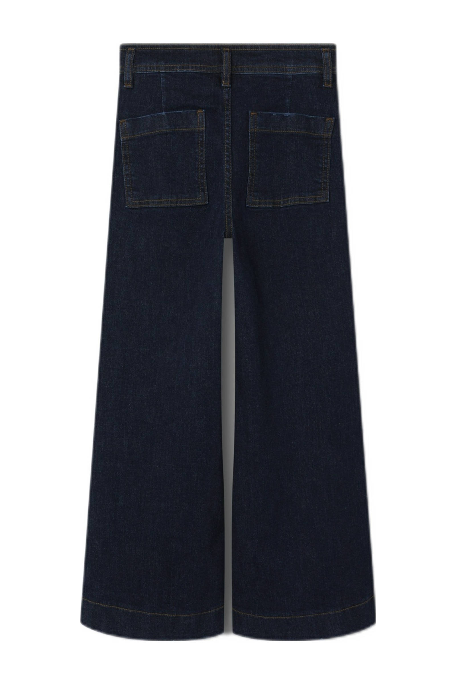 NAME IT high waist wide leg jeans NKFSALLI X dark blue denim