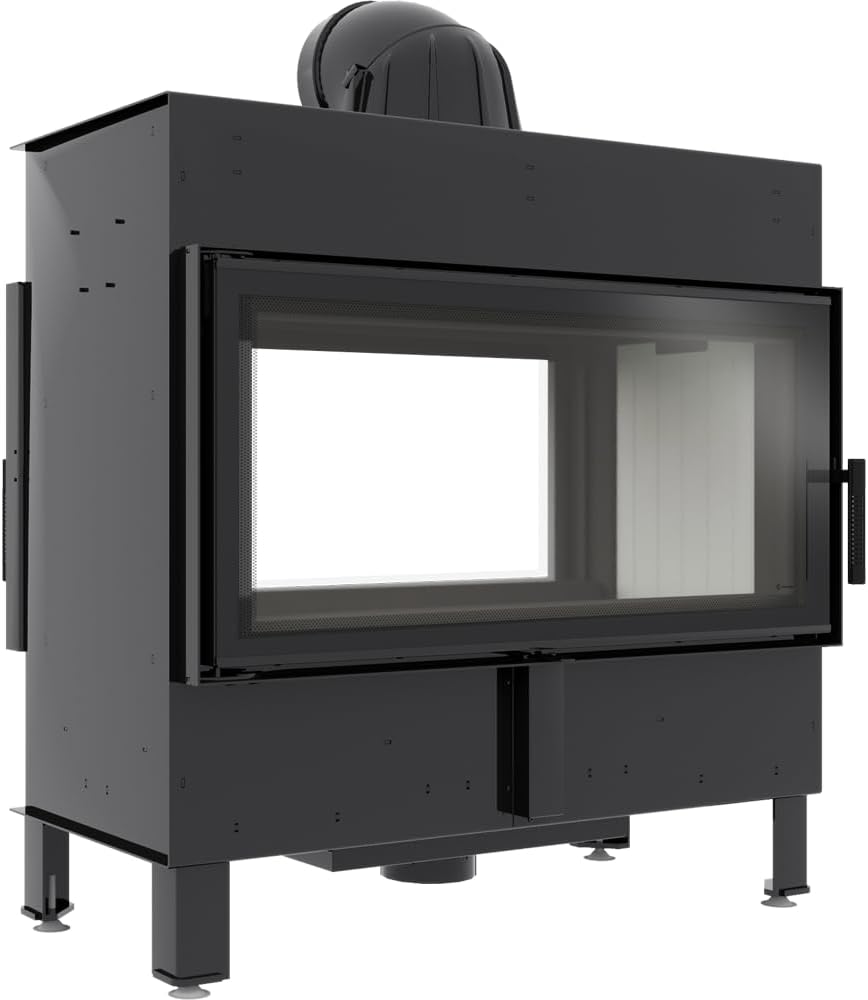 Kamineinsatz kratki Lucy 16 mit selbstschließendem Türmechanismus, 7-20 kW, EEK A, 81% Wirkungsgrad, BImSchV Stufe 2 Tunnel Kamin