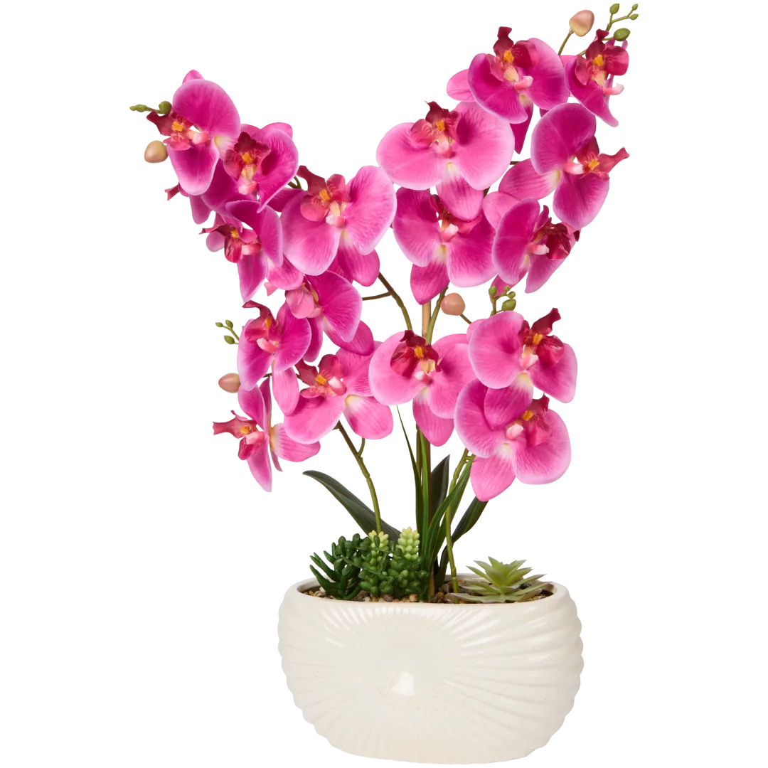 Orchidée artificielle en pot