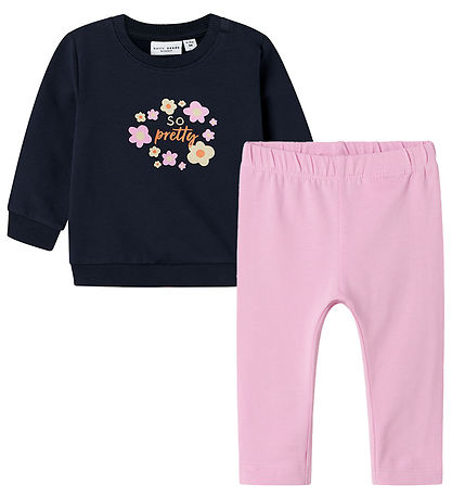 Name It Set - Sweatshirt/Leggings - NbfVuvivian - Pastel Niedrig