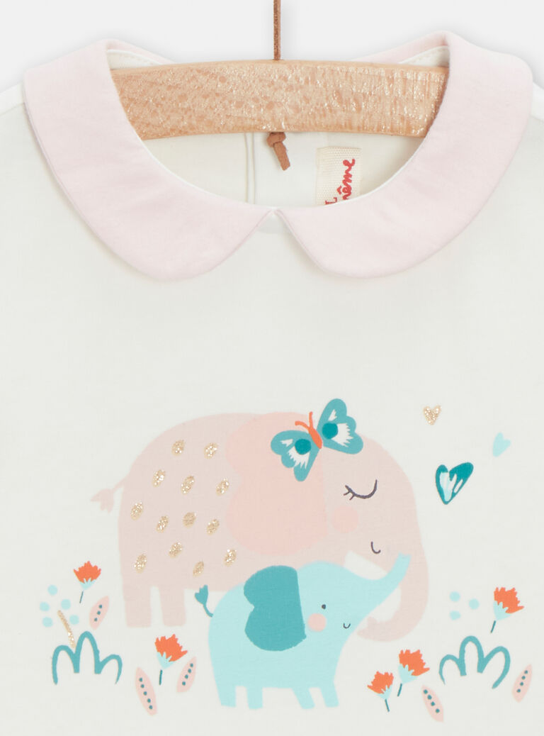 Body à animation éléphant pour bébé fille